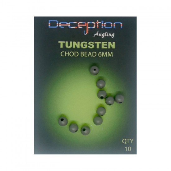 Гумени мъниста DECEPTION TUNGSTEN CHOD BEAD 6MM 10бр. Гумени мъниста DECEPTION TUNGSTEN CHOD BEAD 6MM 10бр.