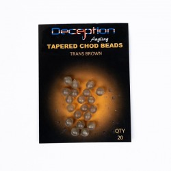 Гумени стопери/мъниста DECEPTION Tapered Chod Beads Trans Brown Гумени стопери/мъниста DECEPTION Tapered Chod Beads Trans Brown