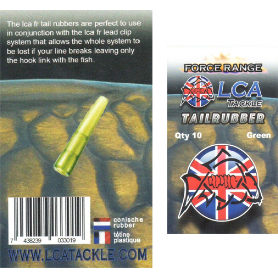 Шлаух за клипс LCA Force range, 10 броя, прозрачно зелени Шлаух за клипс LCA Force range, 10 броя, прозрачно зелени