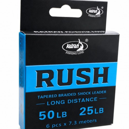 Конусен плетен шок лидер KATRAN RUSH – 6x7.3 m