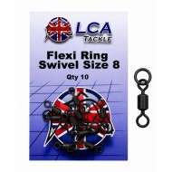 Вирбел с ринг LCA Flexi Ring Swivel, номер 8, 10 броя Вирбел с ринг LCA Flexi Ring Swivel, номер 8, 10 броя