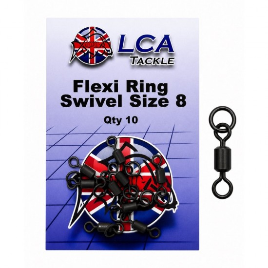 Вирбел с ринг LCA Flexi Ring Swivel, номер 8, 10 броя Вирбел с ринг LCA Flexi Ring Swivel, номер 8, 10 броя