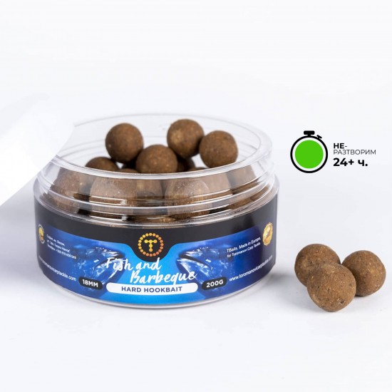 Твърди топчета за стръв T-BAITS Fish and Barbeque Hard Hookbaits 18mm Твърди топчета за стръв T-BAITS Fish and Barbeque Hard Hookbaits 18mm