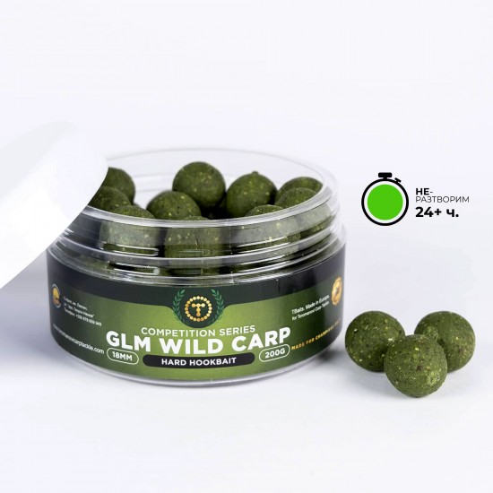 Твърди топчета за стръв T-BAITS GLM WILD CARP Hard Hookbaits 18mm Твърди топчета за стръв T-BAITS GLM WILD CARP Hard Hookbaits 18mm