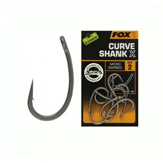 Куки за шаран FOX Curve Shank X, 10 броя, различни размери Куки за шаран FOX Curve Shank X, 10 броя, различни размери