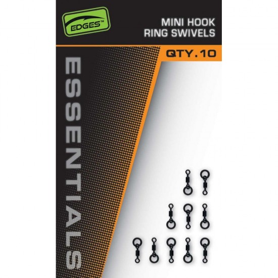 Вирбели Fox EDGES™ Essentials Mini Hook Ring Swivels Вирбели Fox EDGES™ Essentials Mini Hook Ring Swivels