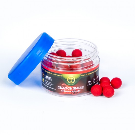 Пушещи плуващи топчета T-BAITS DRAGON SMOKE Smoking Pop Up 12mm Пушещи плуващи топчета T-BAITS DRAGON SMOKE Smoking Pop Up 12mm