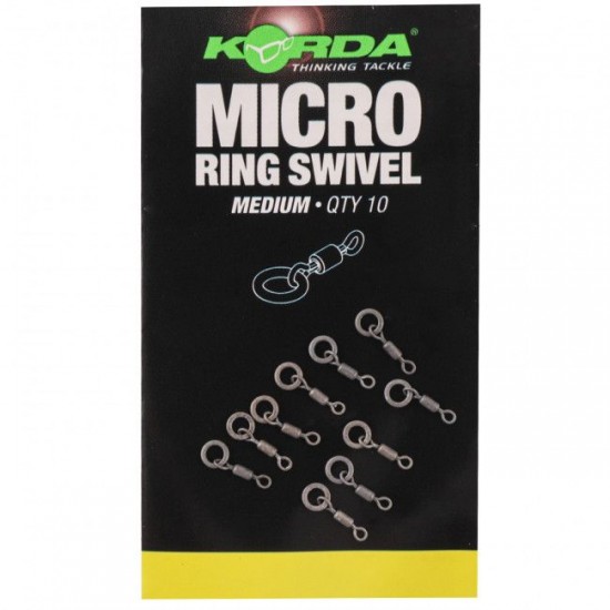 Микро вирбел KORDA Micro Rig Ring Swivels - Medium Микро вирбел KORDA Micro Rig Ring Swivels - Medium
